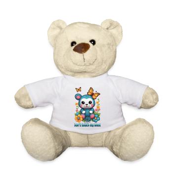 Teddy made of wool - Teddy Bear - white - Front