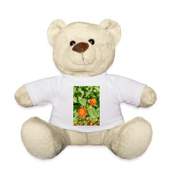 Blooming Garden – Colourful Atmosphere - Teddy Bear - white - Front