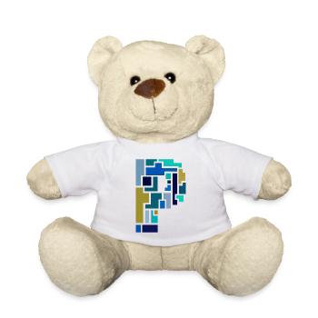 P - Teddy Bear - white - Front
