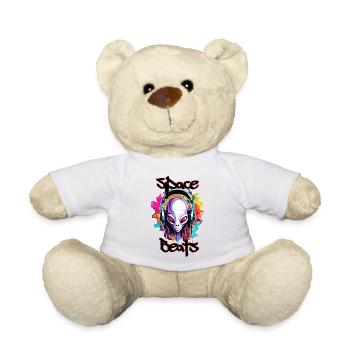 Headphones / Audio / Music / Sound / Cool - Teddy Bear - white - Front