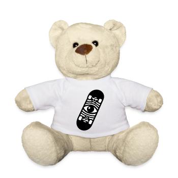 skateboard - Nounours - blanc - Devant