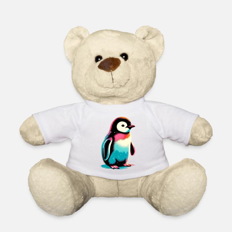 Pinguin - Teddy - Weiß