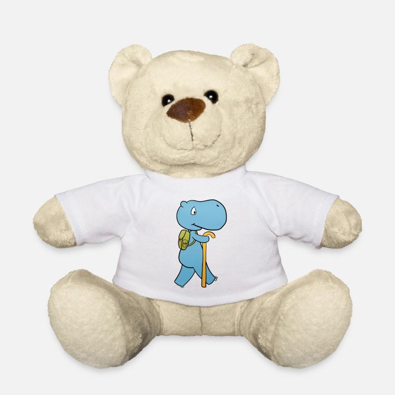Hippo Hiking - Teddy Bear - white