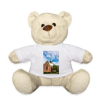 Abbey Church (Klosterkirken) Aarhus City Denmark - Teddy Bear - white - Front
