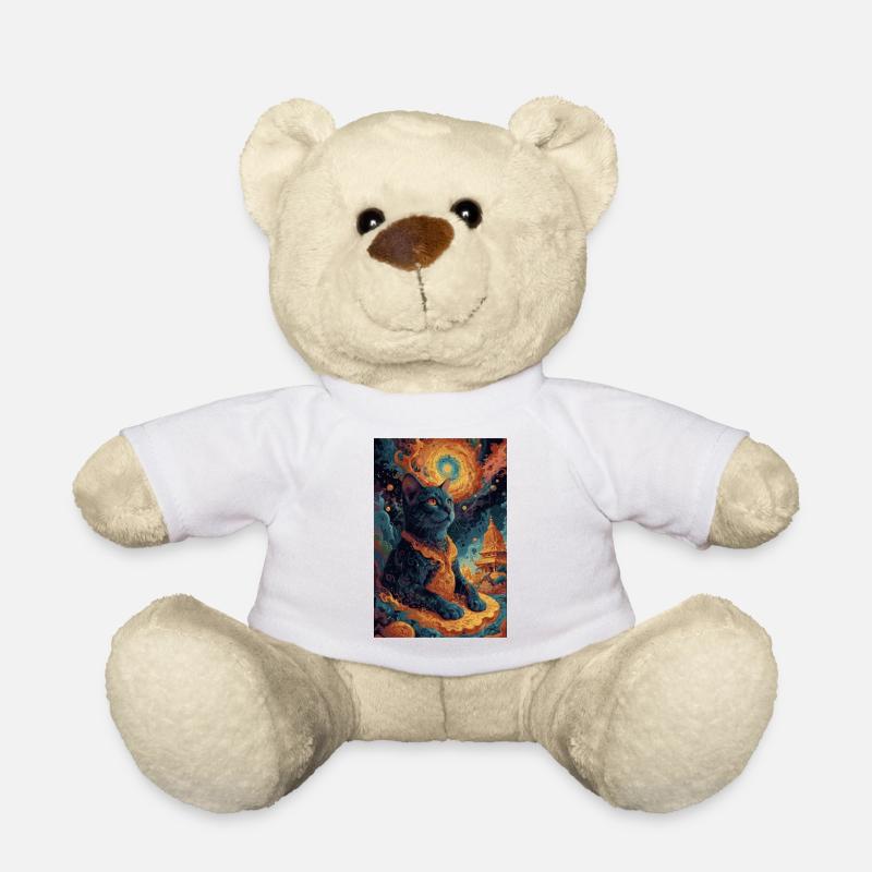 black Buddha1 - Teddy Bear - white