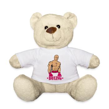 Boxeur de boxe - Nounours - blanc - Devant