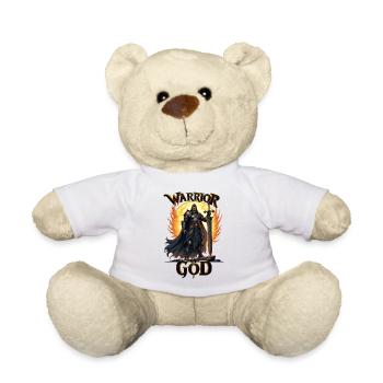 WARRIOR OF GOD - Schwarzer Ritter - Teddy - Weiß - Vorne