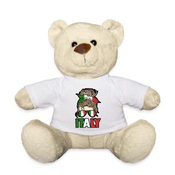 Italia Italian Italian Italy - Teddy Bear - white - Front