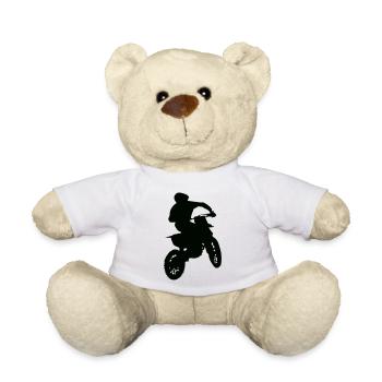 motocross racer - Teddy - Weiß - Vorne