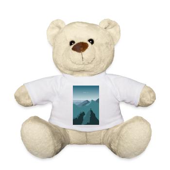 Alps - Travel Design Mountains Alps - Teddy Bear - white - Front