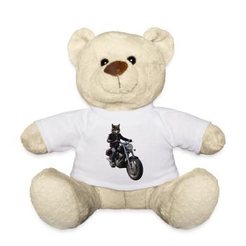 Loup motard - Nounours - blanc - Devant