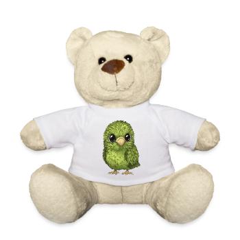 Kakapo - l’oiseau mignon de Nouvelle-Zélande - Nounours - blanc - Devant