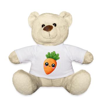 Carotte Kawaii - Nounours - blanc - Devant