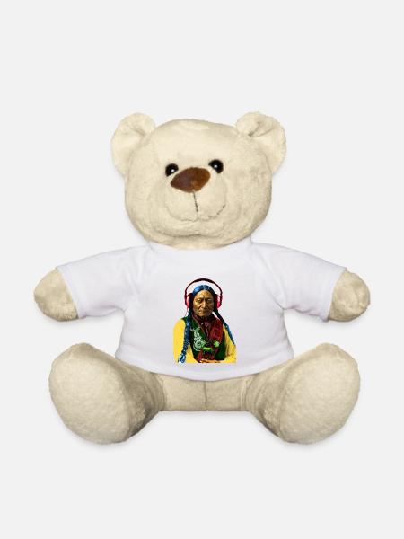taureau assis - Nounours - blanc