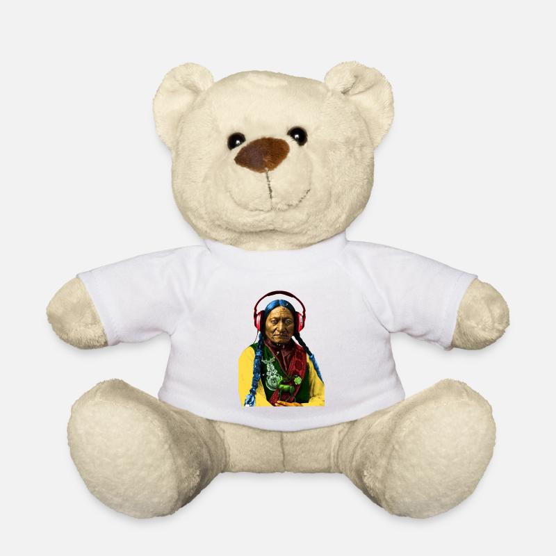 taureau assis - Nounours - blanc