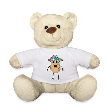 Kartoffel Mädchen Gemüse Kartoffeln - Teddy - Weiß - Vorne