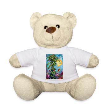 Plant spirit in a sun dress - Teddy Bear - white - Front