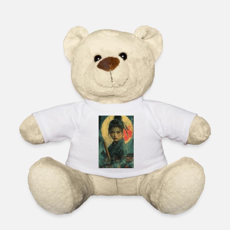 Mondlicht-Samurai im Asiatischen Stil - Teddy - Weiß