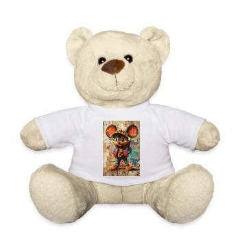Graffiti Maus Streetwear - Teddy - Weiß - Vorne