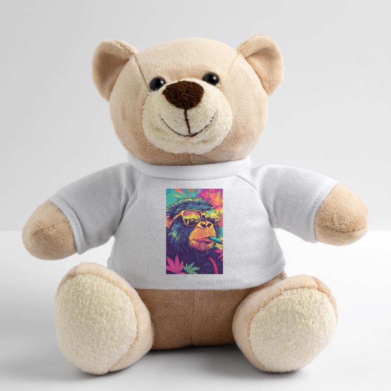 Psychedelischer Affe mit Sonnenbrille Teddy