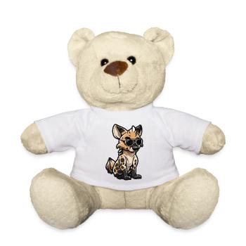 Hyène Bande Dessinée Cool - Nounours - blanc - Devant