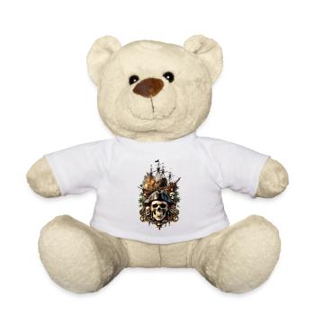 Totenkopf Schädel 05839 - Teddy - Weiß - Vorne