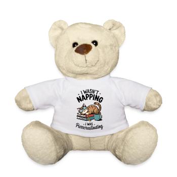 Tier - Schnurren - Teddy - Weiß - Vorne