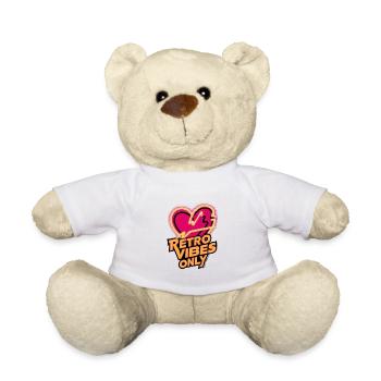 Neon Heart - Retro Vibes Only - Teddy - Weiß - Vorne