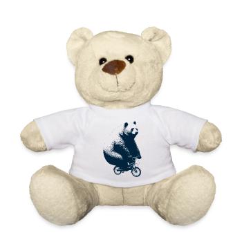 Bär fährt Rad - Teddy - Weiß - Vorne