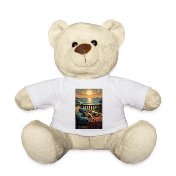 Schönes Bild einer ruhenden Katze - Teddy - Weiß - Vorne