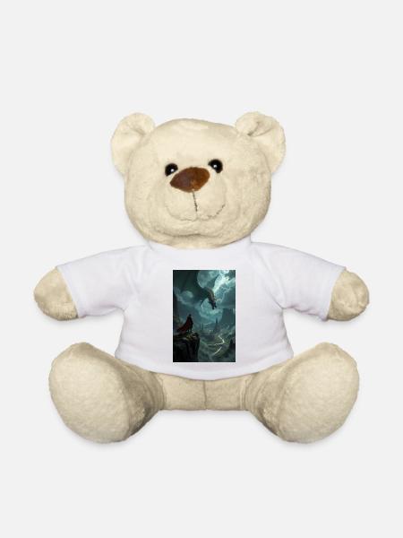 Fantasy-Gemälde, Drache. - Teddy - Weiß