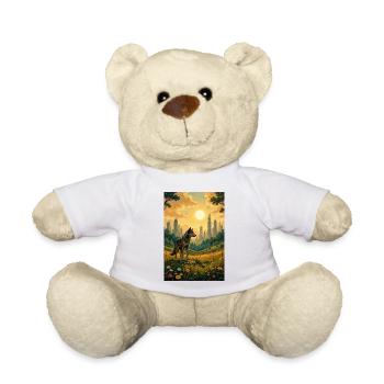 Das Bild des Wolfes - Teddy - Weiß - Vorne