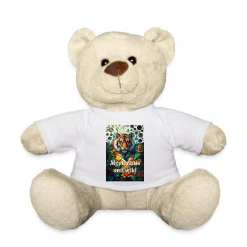 Mysterious King Tiger in the Jungle Adventure - Teddy Bear - white - Front