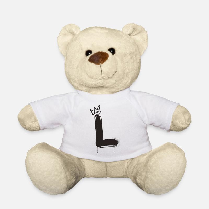 L - Teddy Bear - white