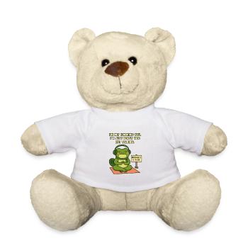 Grenouille introvertie en paix - Nounours - blanc - Devant