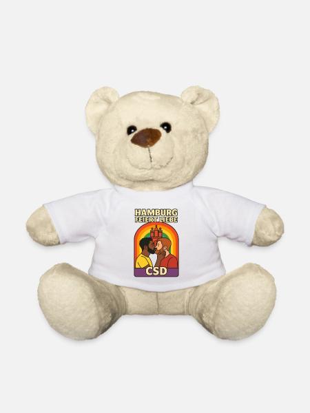 Hamburg feiert Liebe CSD Männer - Teddy - Weiß