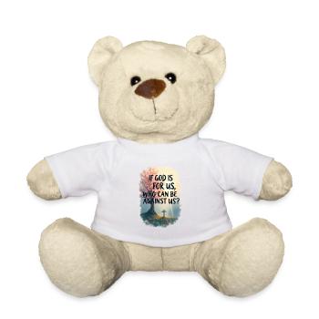 Si Dieu est pour nous - Nounours - blanc - Devant