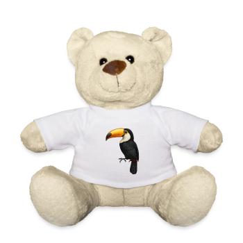 Tukan – Farben der Tropen - Teddy - Weiß - Vorne