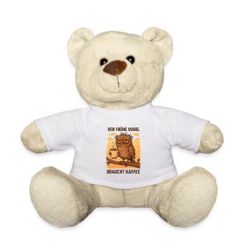 « Les lève-tôt ont besoin de café » – et vous aussi ! - Nounours - blanc - Devant
