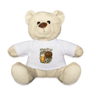O'zapft is! - ob Bierfest oder Kirchweih es passt - Teddy - Weiß - Vorne