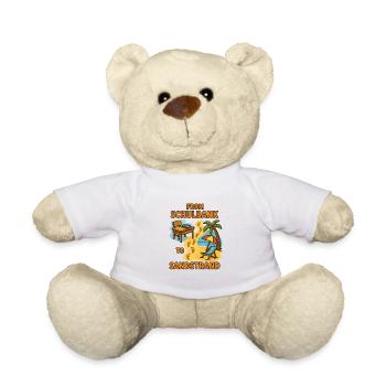 From Schulbank to Sandstrand - Teddy - Weiß - Vorne