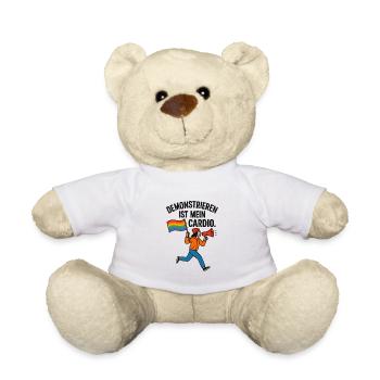 Demonstrieren ist mein Cardio. - Teddy - Weiß - Vorne
