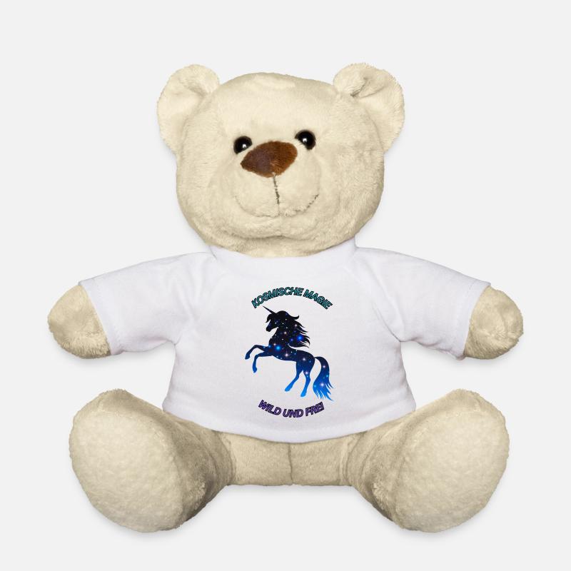 Cosmic Unicorn - Teddy Bear - white