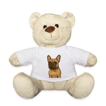 Frenchie in Love - Teddy - Weiß - Vorne