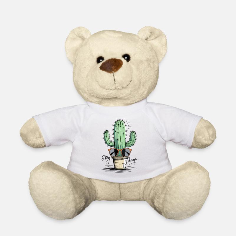 Conception de lunettes de soleil Cactus - Nounours - blanc