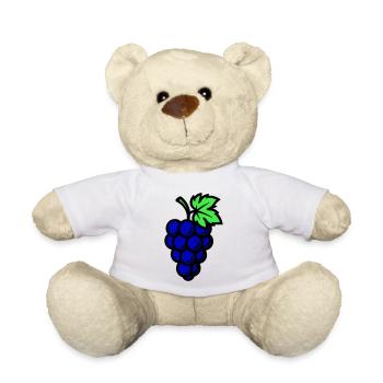 Grapes Grapes Fruit - Teddy Bear - white - Front