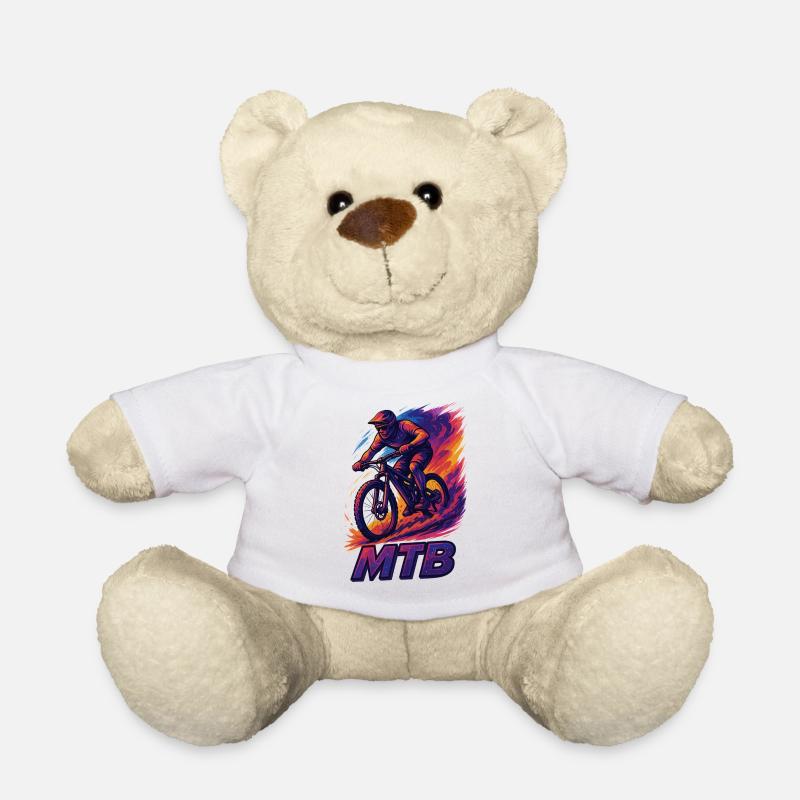 VTT VTT VTT Cadeau VTT - Nounours - blanc
