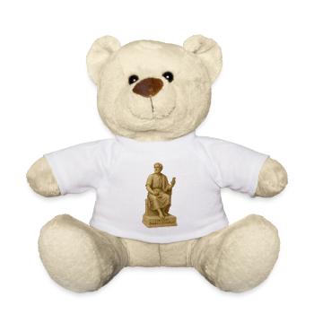 Antiker Philosophenstatue mit Smartphone - Teddy - Weiß - Vorne