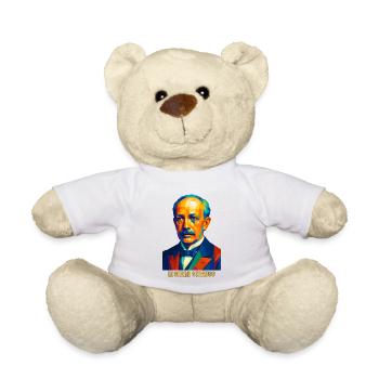 WPAP Polygon Portrait Richard Strauss Compositeur - Nounours - blanc - Devant