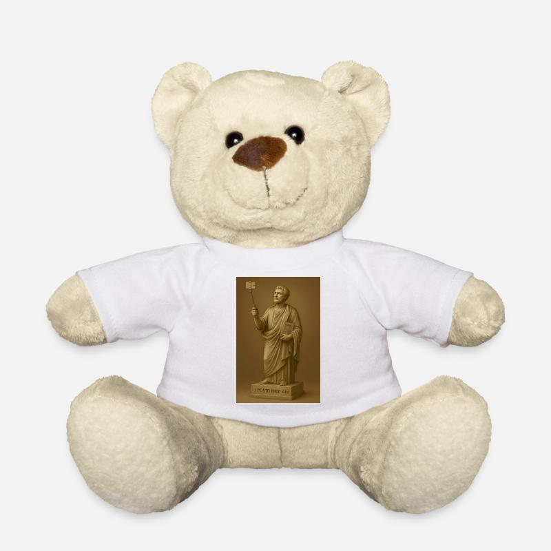 Philosophe baroque avec perche à selfie - Nounours - blanc